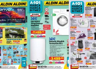A101 30 Kasım Aldın Aldın kataloğu!