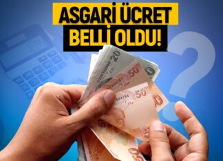 Asgari ücret belli oldu!
