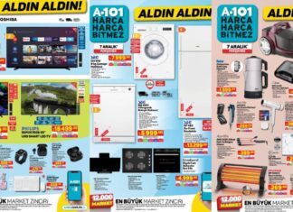 A101 Aldın Aldın kataloğunda bu hafta!