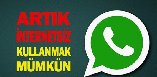 WhatsApp İnternetsiz Mesaj Gönderme