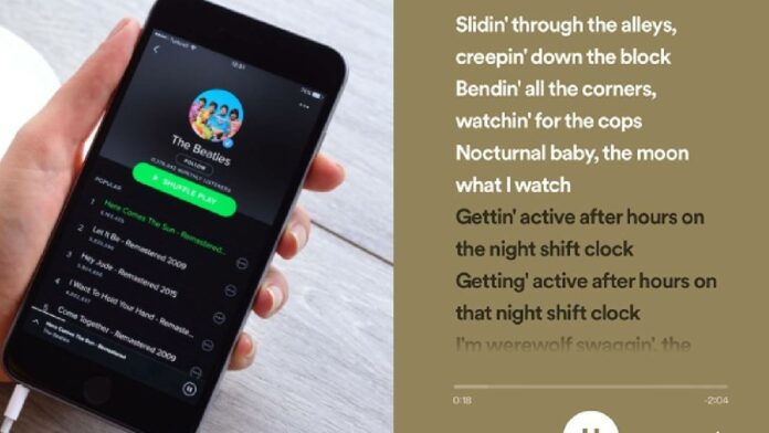 Spotify Şarkı Sözleri Kısıtı