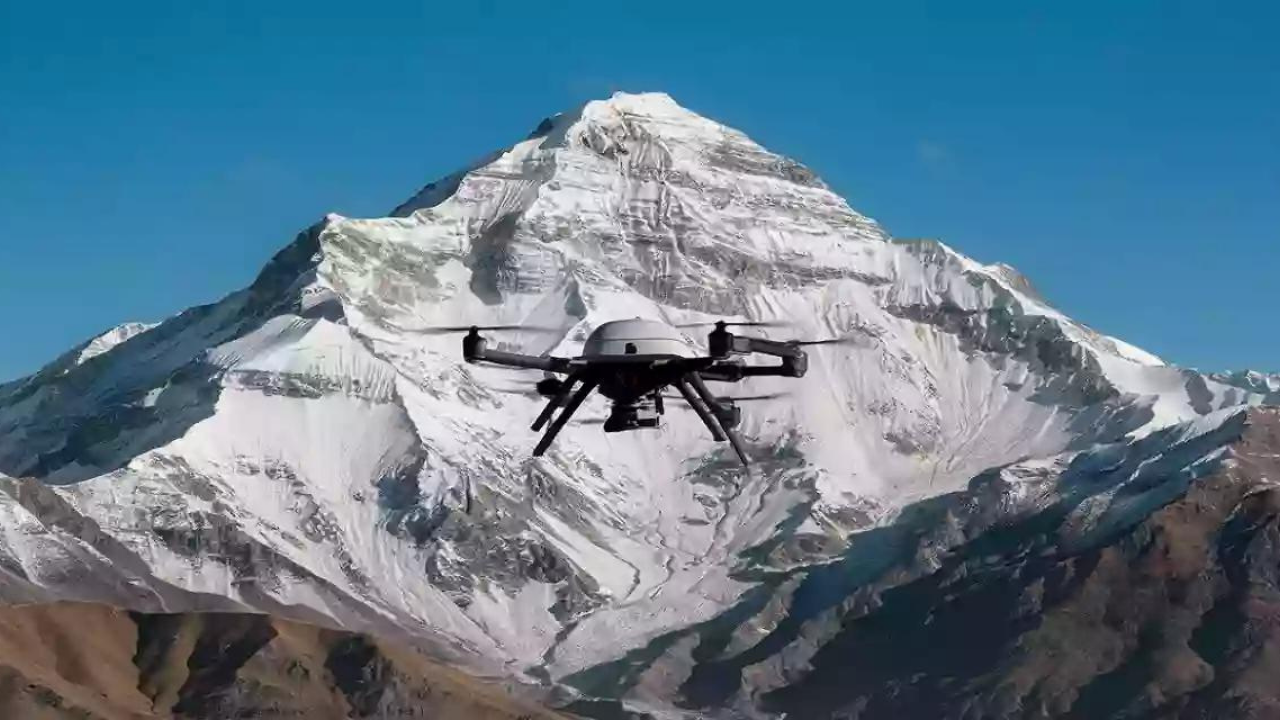 everest dağı çöpler drone