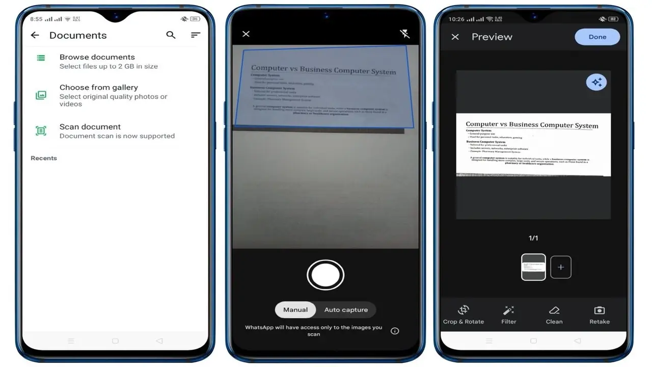 WhatsApp, belge tarama özelliğini Android’e getiriyor