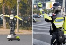 İnsansı robotlar trafik polisi oluyor