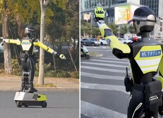 İnsansı robotlar trafik polisi oluyor