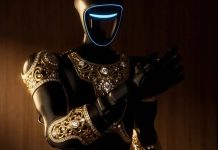 Caviar’dan Gövde Gösterisi: Altın Kaplama İlk Lüks İnsansı Robot Tanıtıldı Altın kaplama insansı robot