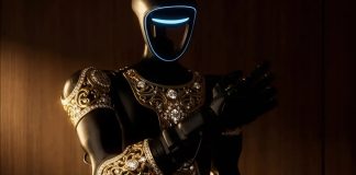 Caviar’dan Gövde Gösterisi: Altın Kaplama İlk Lüks İnsansı Robot Tanıtıldı Altın kaplama insansı robot