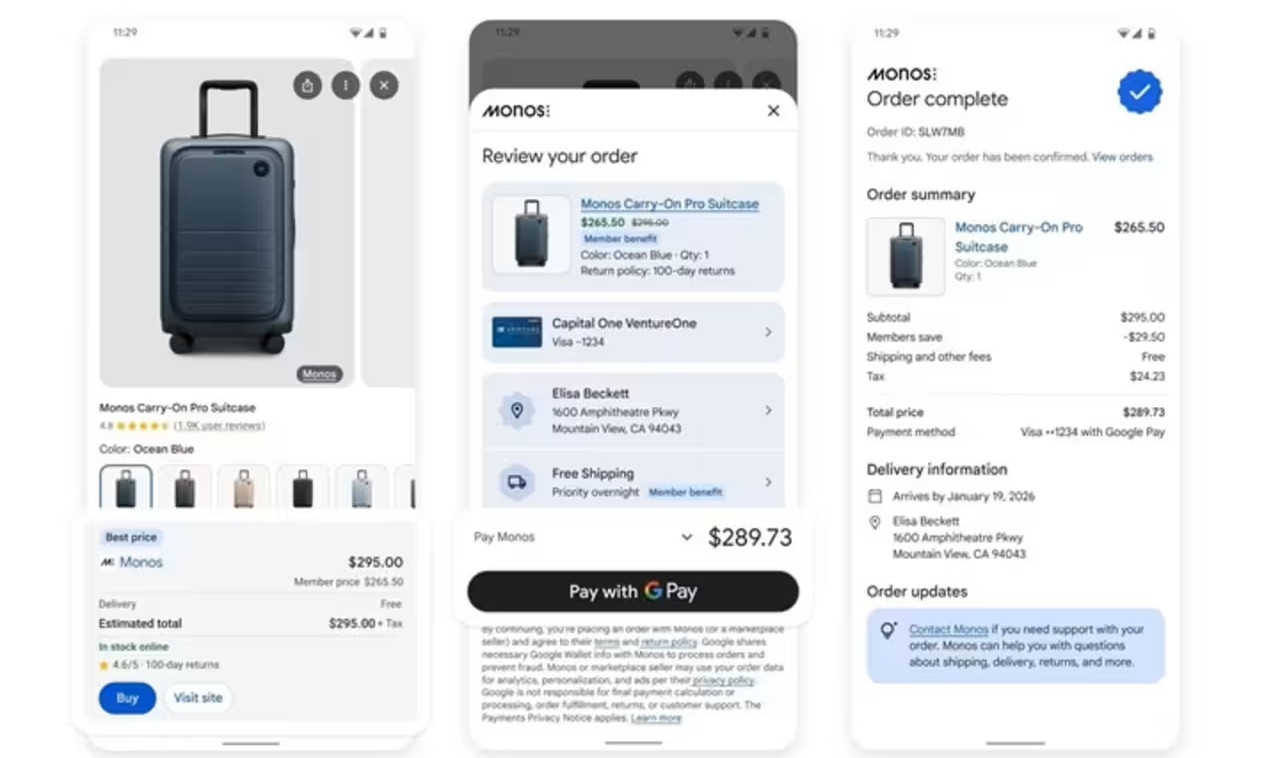 Google Gemini alışveriş özelliği