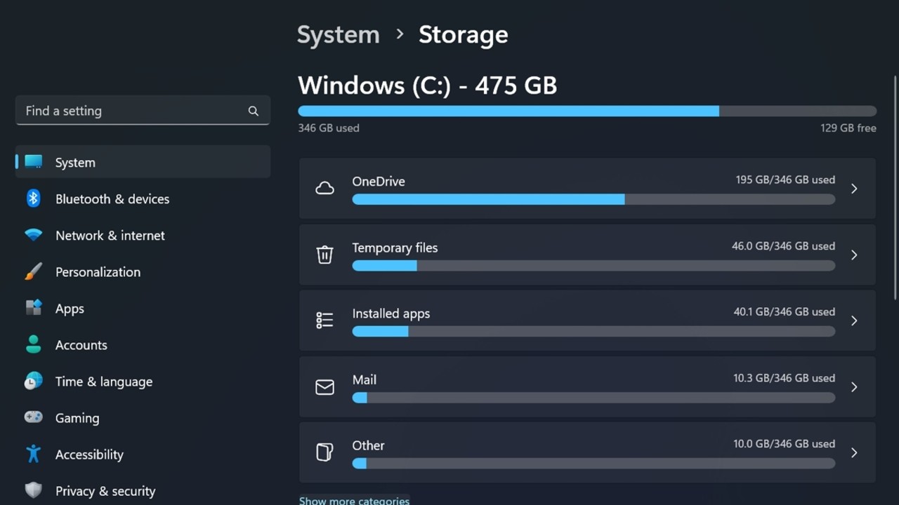 Windows 11 sistem dosyaları