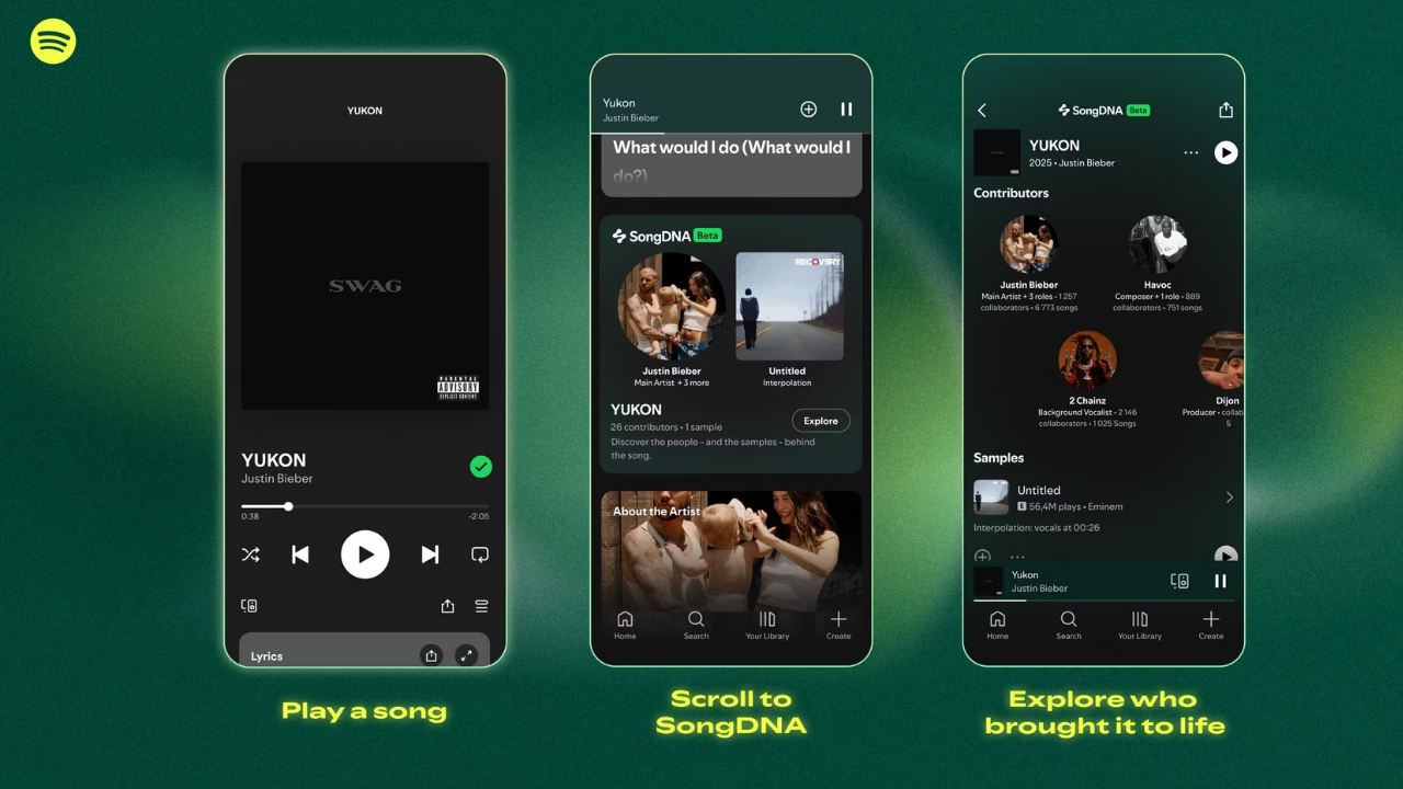 Spotify SongDNA özelliği