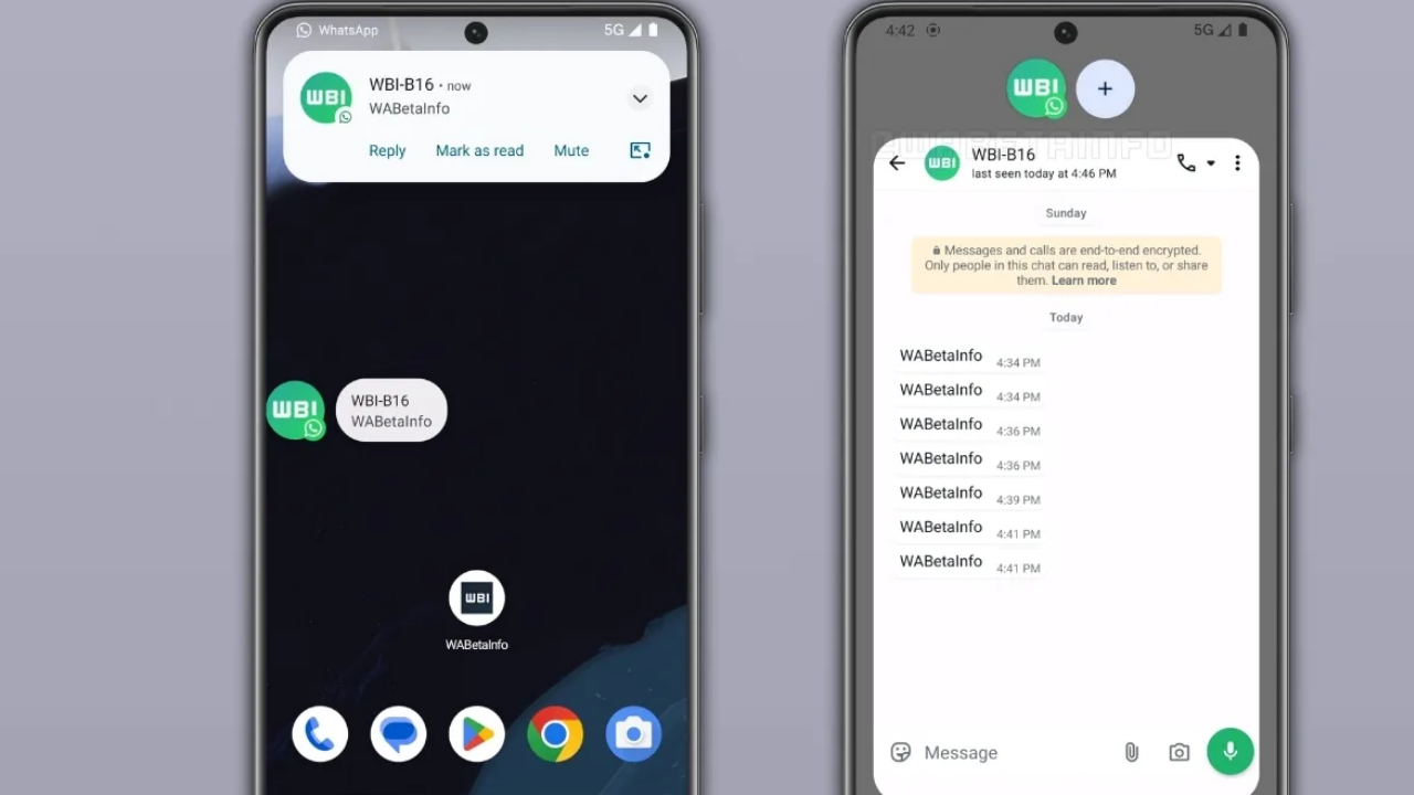 WhatsApp sohbet baloncuğu