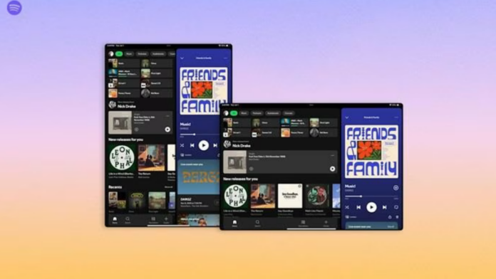 Spotify tablet arayüzü güncellemesi