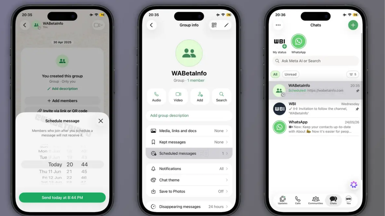WhatsApp mesaj zamanlama