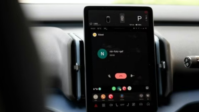Google Meet Android Auto