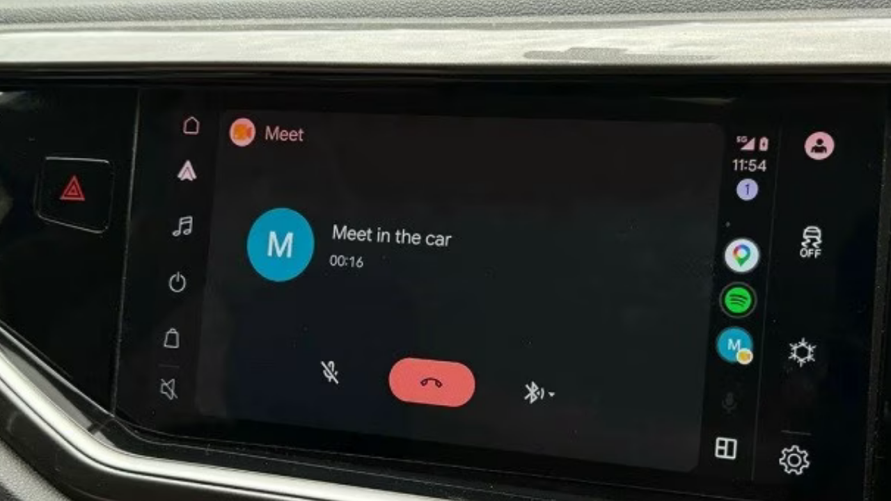 Google Meet Android Auto