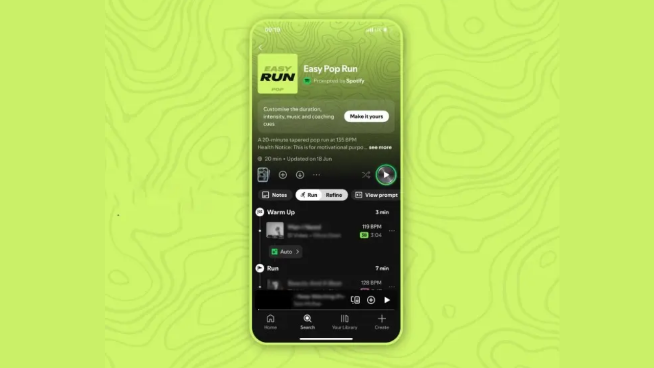Spotify Koşu Modu