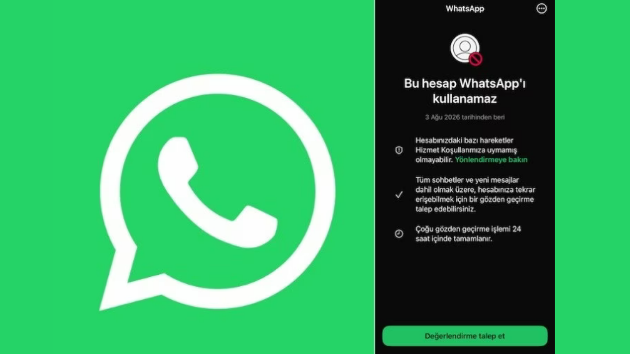 WhatsApp hesap kapatma sorunu