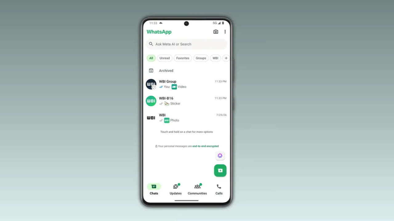 WhatsApp medya önizleme özelliği