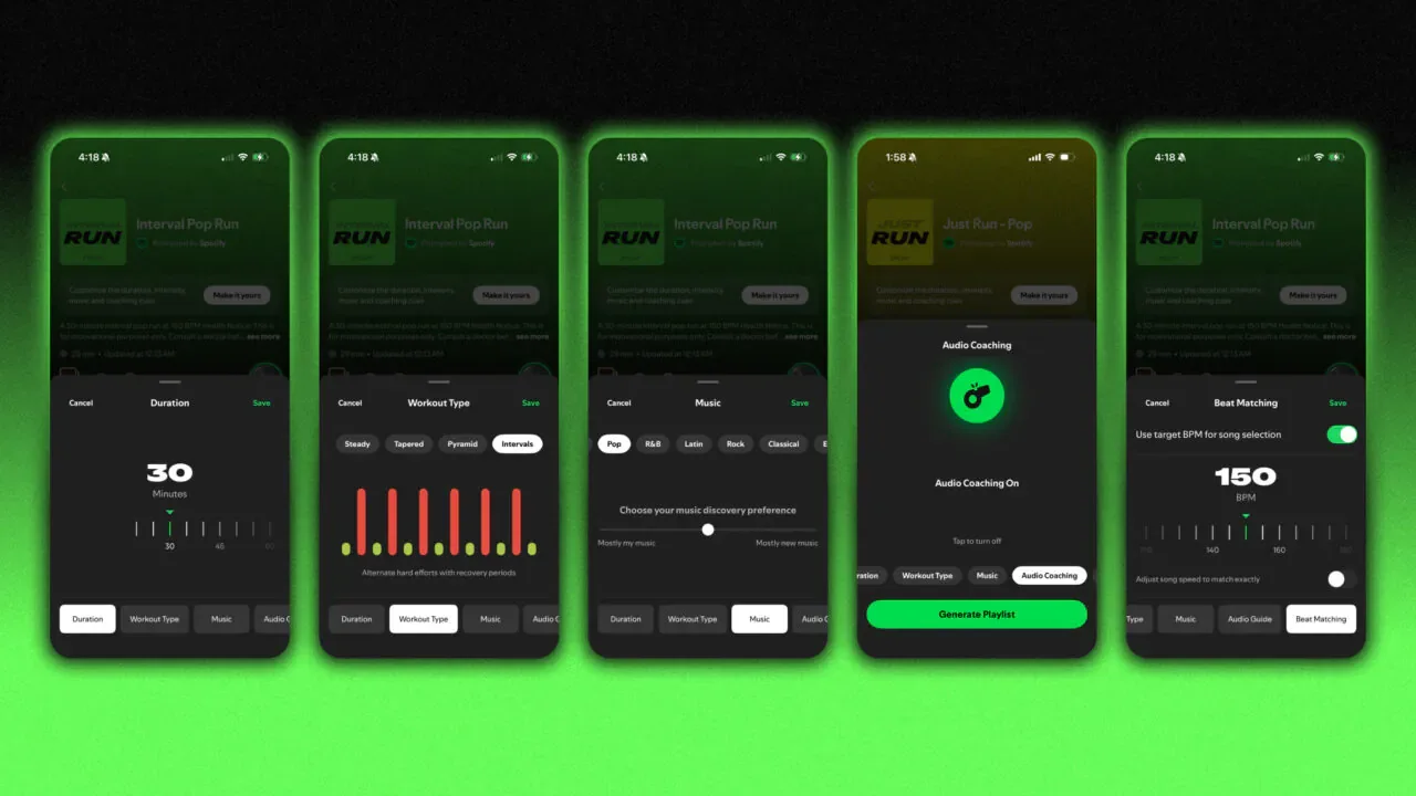 Spotify Premium koşu özelliği