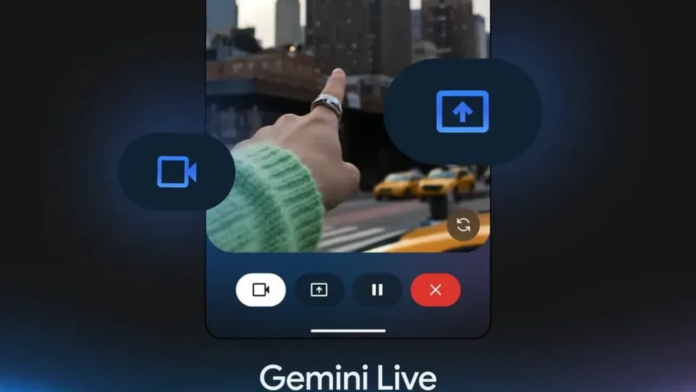 Gemini Live geçici video modu
