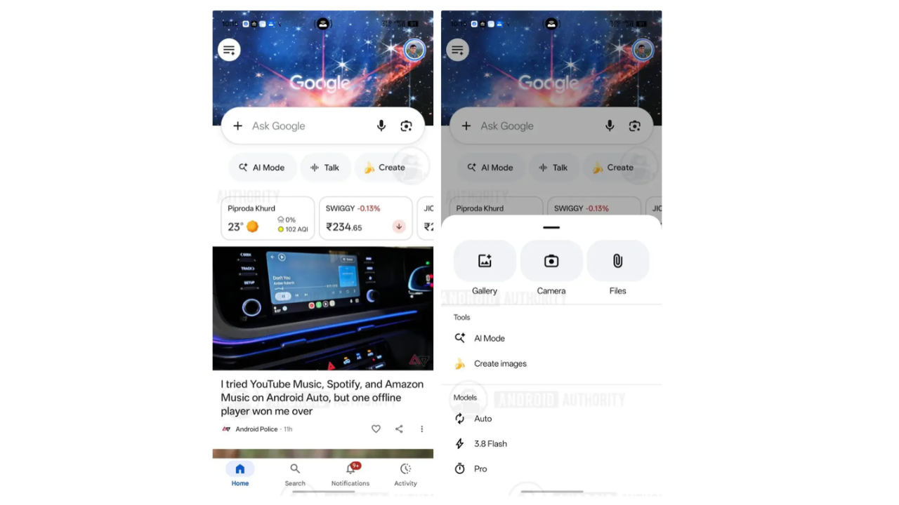 Google arama çubuğu yenilendi