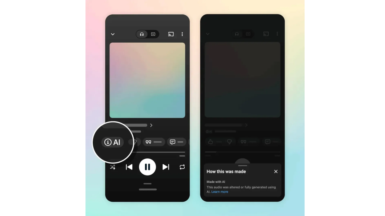 YouTube Music yapay zeka etiketleme