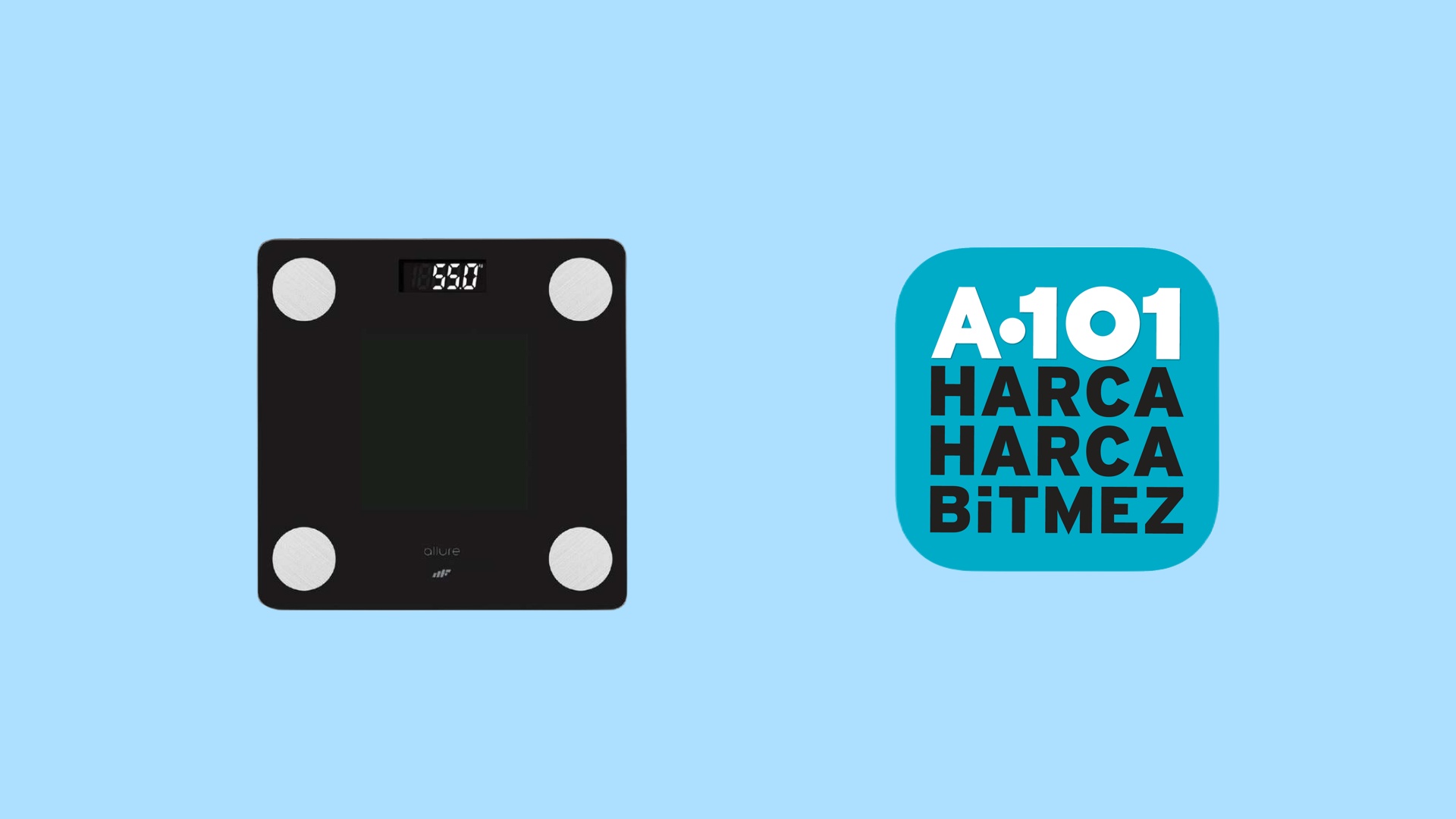 A101 Allure Akıllı Banyo Baskülü Pembe Teknoloji